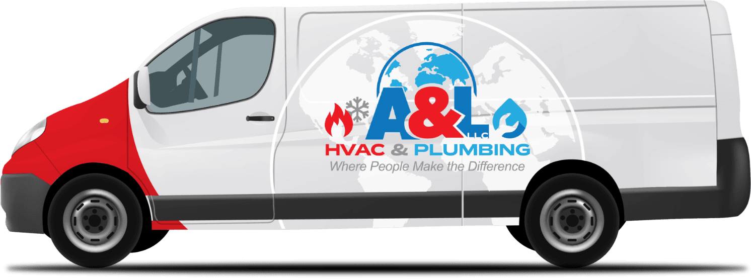 A&L HVAC & Plumbing service van for HVAC and plumbing calls in Maryville, and throughout Blount County Tennessee.