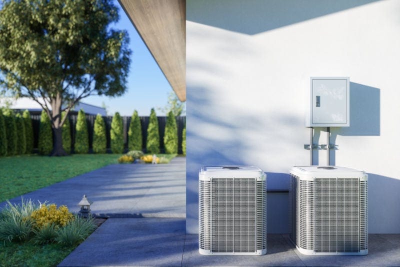 Why Air Conditioners Freeze Up - AC Unit in Back of House.