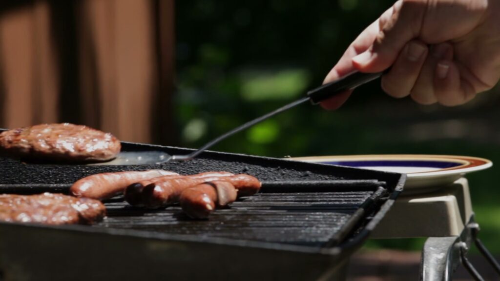 Close up grilling hot dogs in Maryville